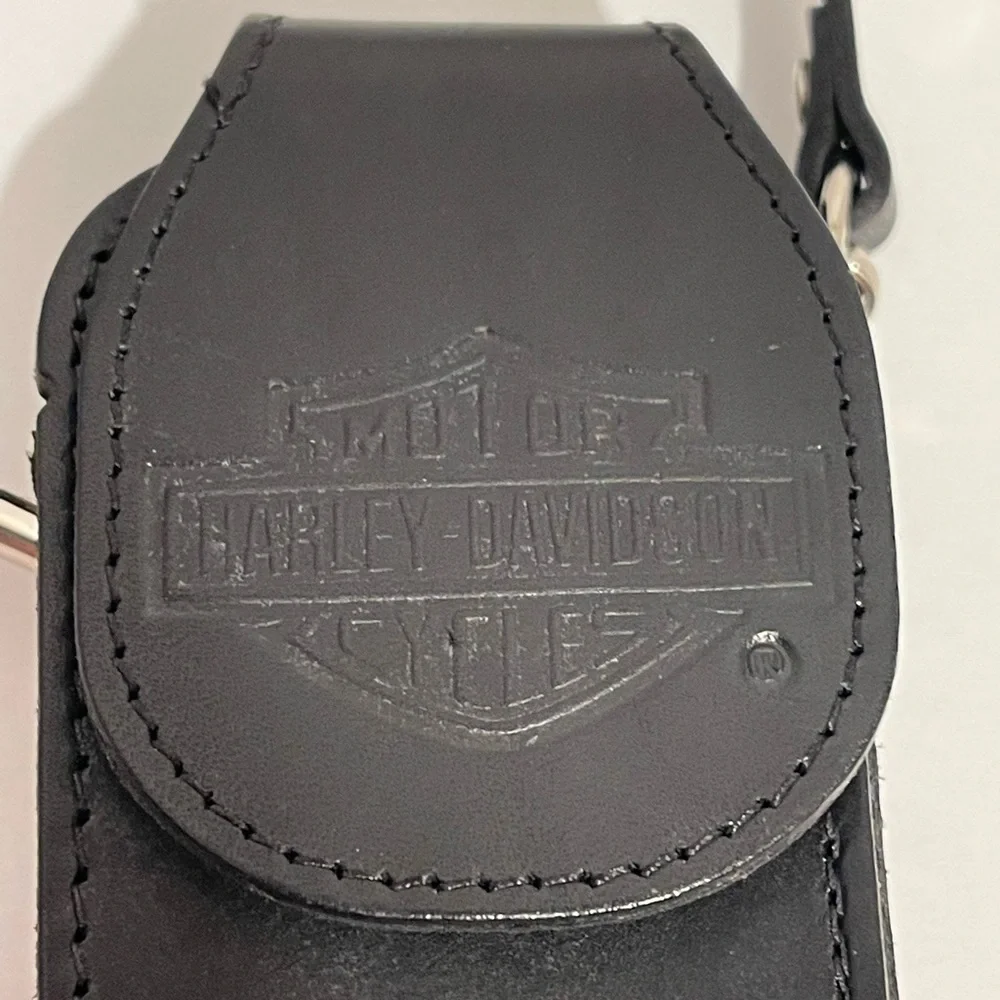 Vintage Harley Davidson Leather Belt Loop Hook on Phone Case